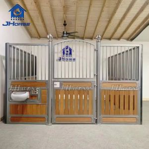 High Quality European Style Stables Galvanized Bamboo Filling Permanent Stables