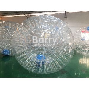 TPU / PVC Inflatable Land Zorb Ball , Clear Body Bumper Zorb Ball