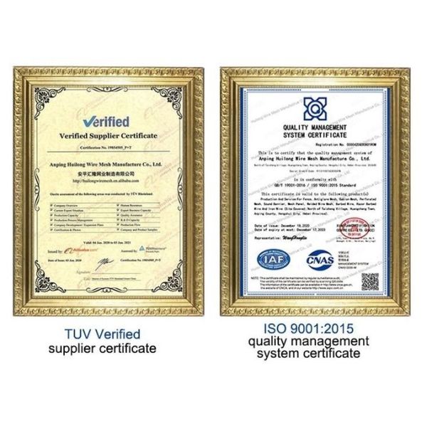 HUILONG 1-4'' PVC Coated Diamond Mesh Fence For Sports Ground 9