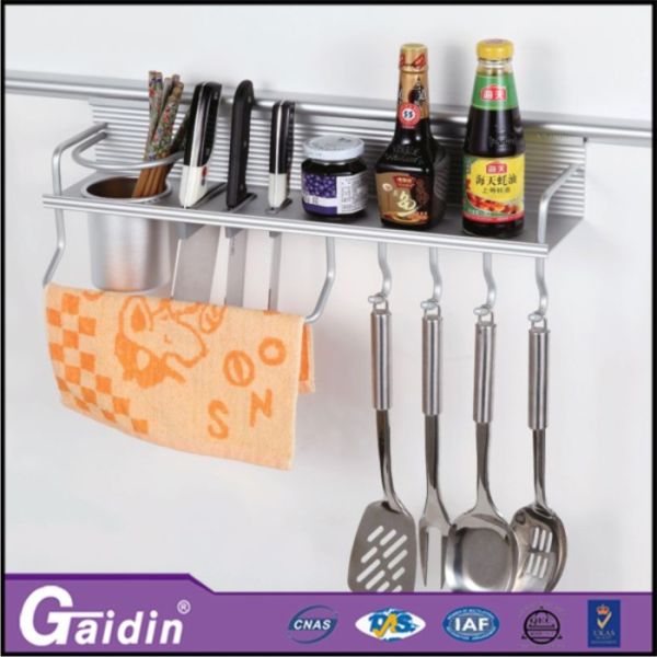 Buy Aluminum kitchen rack with 4 hooks at wholesale prices