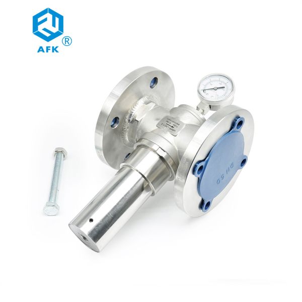 Buy Flange Connection Fluid Pressure Regulator 200psi Stainless Steel 316L at wholesale prices