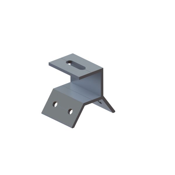 Buy Trapezoid Aluminum Solar Panel Metal Roof Clamps Frameless Racking at wholesale prices