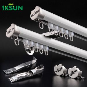 1.0mm Thickness Aluminum Curtain Track Window Decorative White Aluminum Curtain