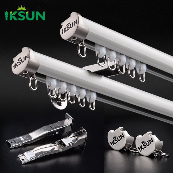 1.0mm Thickness Aluminum Curtain Track Window Decorative White Aluminum Curtain