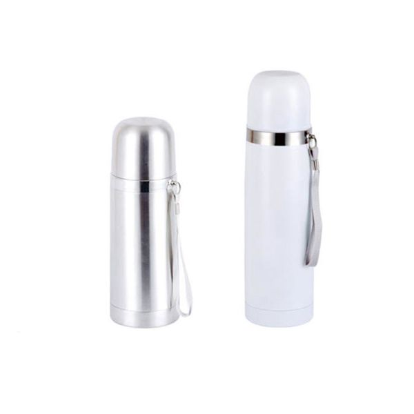Buy 350ml bullet thermos bottle with belt outdoor vacuum flask excellent insulation 2014 at wholesale prices