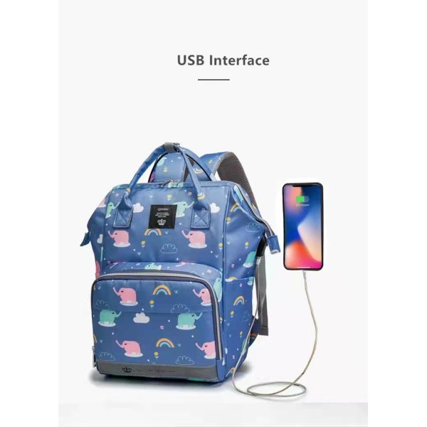 Waterproof Large Capacity Maternity Diaper Bag Mommy Bag Multifunctional Nappy Backpack With Stroller Strap For Mom&Dad