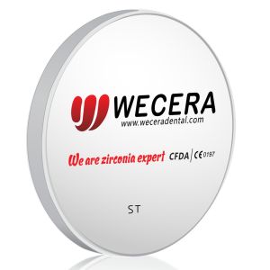 Quality Wecera ST White Zirconia Disc Dental Zirconia Block Open Milling System Compatible for sale
