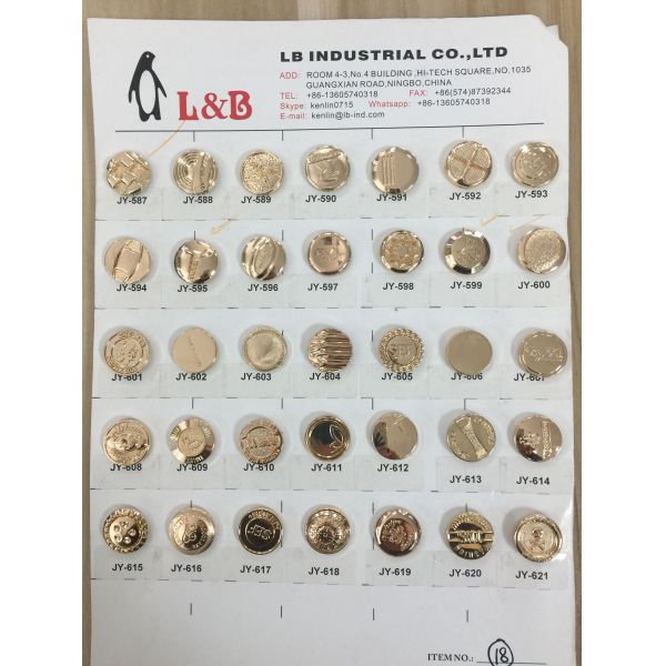Manufacturer Wholesale Classic antique brass metal Jeans button for jeans
