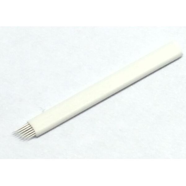 Manual Pen Permanent Makeup Needles , 7 Pin Eyebrow Tattoo Needles