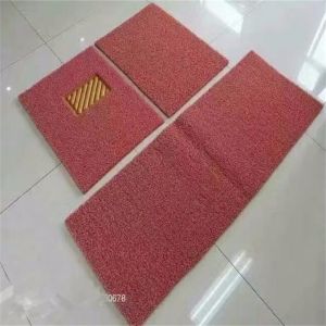 Plain Coir Entrance Matting 3 Pieces Set Auto Foot Design Anti - Slip Feature