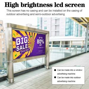 49 Inch TFT LCD Screen LVDS interface 5V 60Hz high brightness 1500 nits