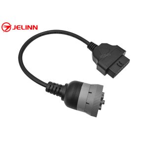 Gray CAT 9 Pin to OBD 2 OBD2 16 Pin Cable for Caterpillar