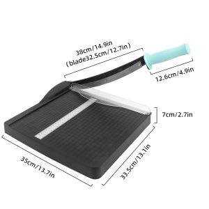 ZEQUAN Engineering Plastic ABS Manual Paper Cutter Office Cardboard Guillotine