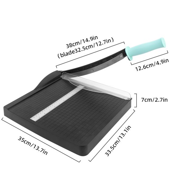 ZEQUAN Engineering Plastic ABS Manual Paper Cutter Office Cardboard Guillotine