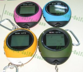 Mini Handheld GPS tracker/Receiver + Location Finder with Keychain