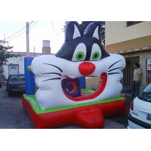 Popular Moonwalk Bounce House Inflatables Big 3D Design Cat