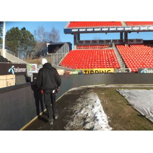 16mm Stadium Perimeter LED Display Advertising , slim LED screen DIP546