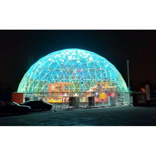 20M PVC Geodesic Dome Strong Structure Steel Party Tent Transparent Wedding Tent