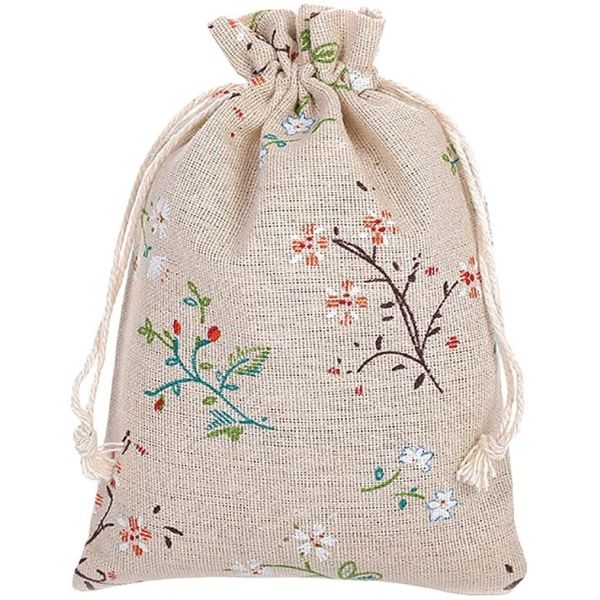 Buy Cotton Drawstring Bags Jewelry Pouches Wedding Favors Bag For Christmas Party at wholesale prices