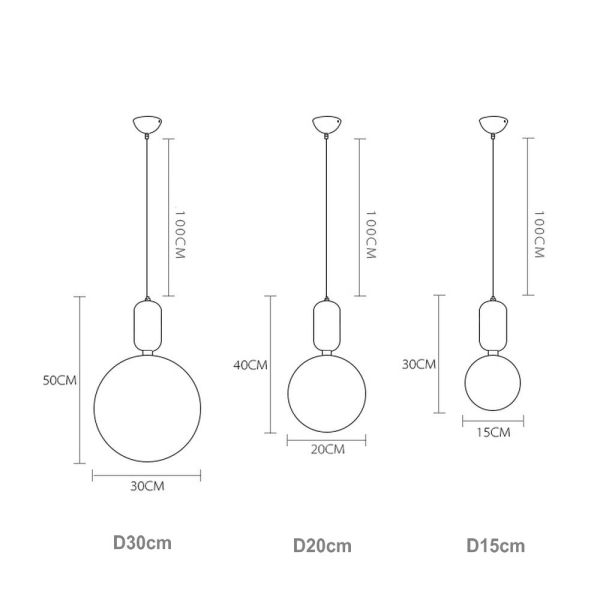 Modern Glass LED Pendant Lights Hanglamp Designer Loft Style Retro Kitchen Lamp