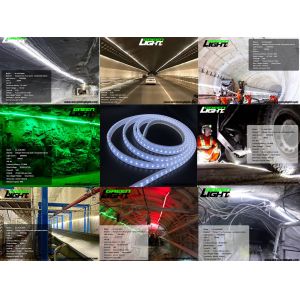 Silicone 2000LUX SMD5050 Flexible Led Strip Lights 16W/M For Tunnel