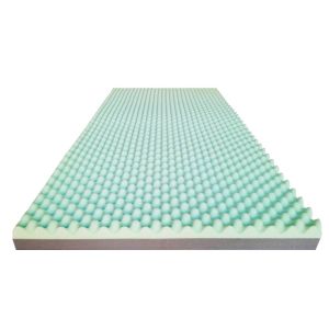 4 Inch Egg Crate Infused And Charcoal Memory Foam Topper Double Layer
