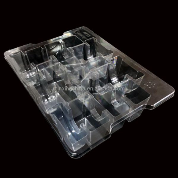 10000 MOQ on Customized PET Plastic Folding Box Blister Clamshell for Automobile Parts