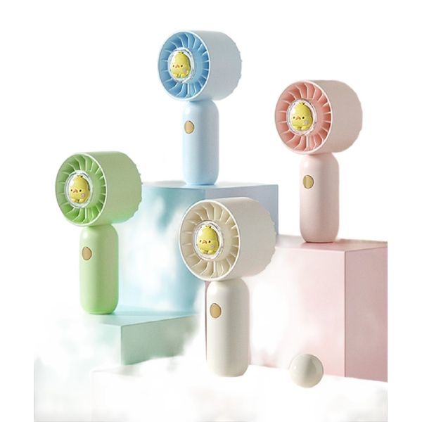 Buy 3-speed Portable Fan With Lany 500mAh Battery Type-C Fast Charging Select Fan In White / Green / Blue / Pink at wholesale prices