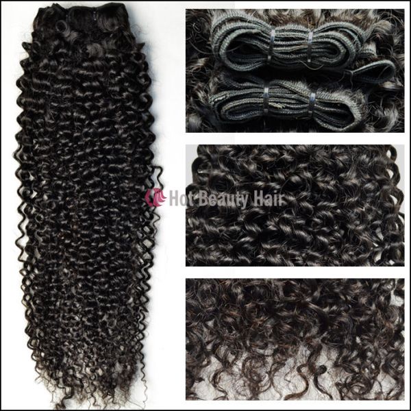 Remy Virgin Human Hair Extensions Natural Black , Peruvian Human Hair