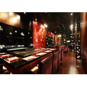 Double Air Blower Electric Teppanyaki Grill Rectangle Shape For Restaurant