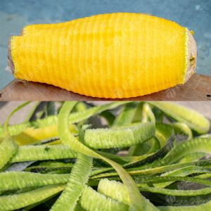 Double Head Watermelon Skin Peeler Canteloupe Skin Peeling Machine Pumpkin