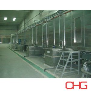 Custom Powder Coating Line Automated With Stainless Steel Spray Booth