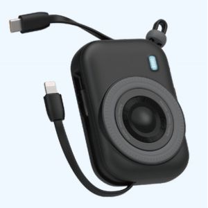 15W Magnetic Wireless Charging Power Bank 10000mAh Black