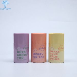 Recyclable Tea Coffee Kraft Tubes Packaging Brown CMYK Printing