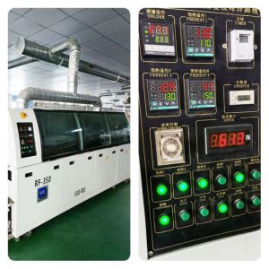 750mm Conveyor Wave Soldering Equipment 0.4MPa Spraying RF-350A