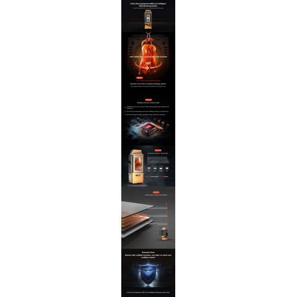 Hot-Wind Lamb Grill Machine 17KW with Auto-Cleaning