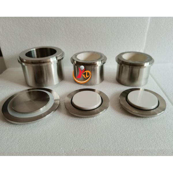 125ml Hardened Stainless Steel Mill Jars Customizable for retsch pm200 pm100 pm400