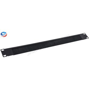 China 1RU 1U Plastic Single Sided Horizontal Cable Manager With Finger Duct 19in Rackmount Cable Management Panel on sale