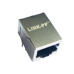 ARJM11B1-811-NN-CW2 shielded 5G RJ45 Modular Jack Tab Down With LEDs