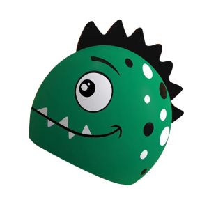 Cute Cartoon Design Silicone Swimming Hats Waterproof For Boys Girls