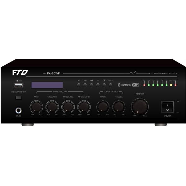 Buy Tabletop Bluetooth Speaker Amplifier 60W Wifi Power Amplifier at wholesale prices