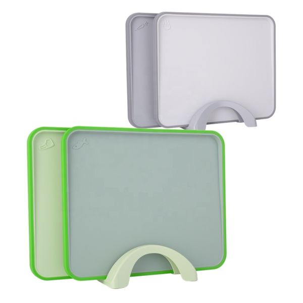 PP Reversible Large Kitchen Chopping Board with Easy Grip Handle and Deep Juice