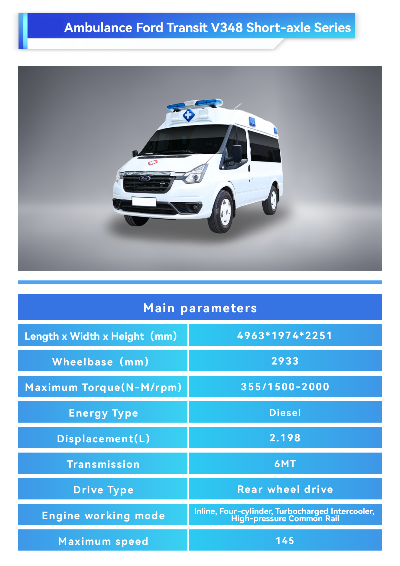 Ambulance Type 2 4x4 Van Rescue Vehicle