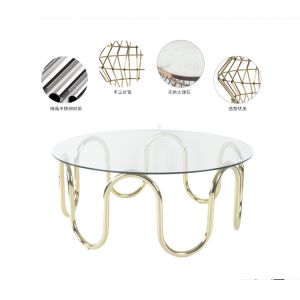 China european style home goods fancy metal leg coffee table on sale