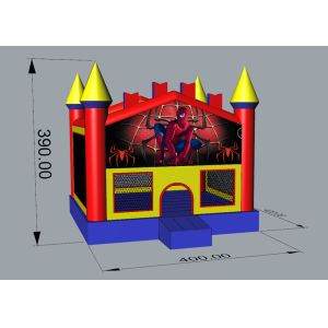 Indoor Spiderman Inflatable Bounce House Four Suture Suture Technology