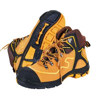 Rubber Sole Split Nubuck Leather Industrial Boots for Unisex Work Protection