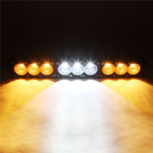 Amber& White offroad led light bar 10W Cree PC lens DHCB-L90SDC