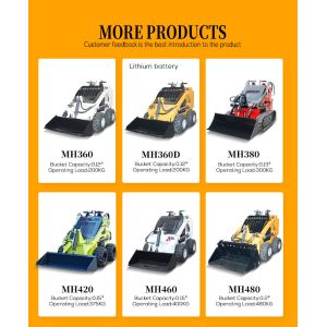 Free Shipping Gasoline Mini Wheel Loaders Mini Front Track Loader 420kg Small