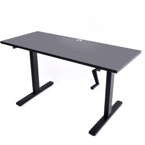 Custom Black Manual Height Adjustable Lifting Tea Desk Wooden Coffee Table for