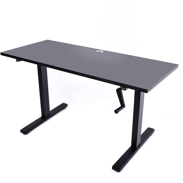 Custom Black Manual Height Adjustable Lifting Tea Desk Wooden Coffee Table for